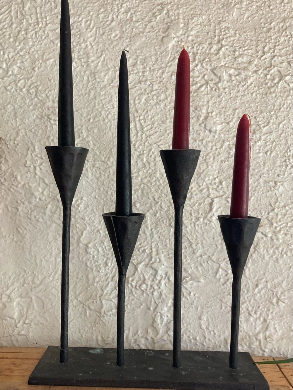 Pottery Barn Petaluma Forged Iron 4-Arm Candle Holder